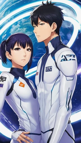 evangelion eva 00 unit,evangelion,evangelion unit-02,sea scouts,background image,star ship,space walk,sailors,cg artwork,water police,hands holding,aquanaut,evangelion evolution unit-02y,space-suit,sidonia,reizei,yukio,game arc,hand in hand,spacesuit,Conceptual Art,Sci-Fi,Sci-Fi 04