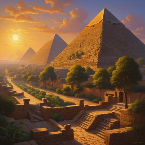 giza,ancient egypt,pyramids,the great pyramid of giza,egypt,khufu,ancient city,ancient egyptian,ancient civilization,egyptology,eastern pyramid,step pyramid,the ancient world,karnak,egyptian temple,pharaonic,pharaohs,egyptian,pyramid,kharut pyramid,Illustration,Realistic Fantasy,Realistic Fantasy 27