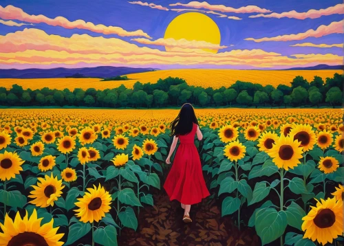 sunflower field,sunflowers,sun flowers,sunflower,helianthus sunbelievable,sunflowers in vase,helianthus,sun flower,sunflower paper,flower field,field of flowers,blooming field,woodland sunflower,sunflower coloring,girl in flowers,flowers field,blanket of flowers,sunflowers and locusts are together,yellow sun hat,yellow garden,Conceptual Art,Sci-Fi,Sci-Fi 14