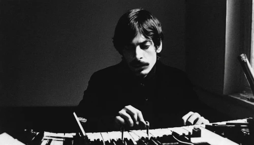 john lennon,synthesizers,synthesizer,keyboard player,moog,analog synthesizer,ondes martenot,dj,old elektrolok,beatnik,organist,1967,black and white recording,ulpiano,keith-albee theatre,electronic music,electronic keyboard,nord electro,1965,oscillator,Photography,Black and white photography,Black and White Photography 03