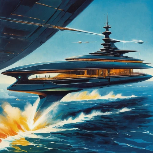 supersonic transport,chrysler concorde,supersonic aircraft,lockheed,powerboating,speedboat,buccaneer,lockheed martin,flying boat,propulsion,motor ship,satellite express,seaplane,ufo intercept,cruise missile submarine,boeing 2707,yacht,atomic age,stealth ship,hovercraft,Art,Classical Oil Painting,Classical Oil Painting 11