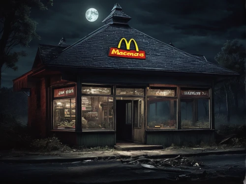 mcdonalds,mcdonald,mcdonald's,fast food restaurant,dark mood food,fastfood,fast-food,halloween background,halloween and horror,halloween poster,witch house,fast food,photoshop manipulation,photo manipulation,halloween2019,halloween 2019,halloween scene,dark art,mcgriddles,halloween wallpaper,Photography,Documentary Photography,Documentary Photography 09