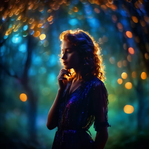 mystical portrait of a girl,girl with tree,bokeh lights,lights serenade,portrait photography,fairy lights,romantic portrait,guiding light,fireflies,bokeh effect,light of night,mystic light food photography,night light,background bokeh,glow of light,nightlight,portrait photographers,bokeh,enchanting,photo session at night,Conceptual Art,Fantasy,Fantasy 04