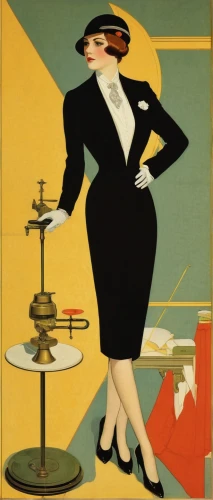 art deco woman,woman drinking coffee,cigarette girl,advertising figure,stewardess,woman with ice-cream,woman holding pie,barmaid,woman at cafe,twenties women,salesgirl,vintage illustration,vintage paper doll,art deco,bussiness woman,vesper,vintage art,businesswoman,the gramophone,vintage women,Illustration,Retro,Retro 15