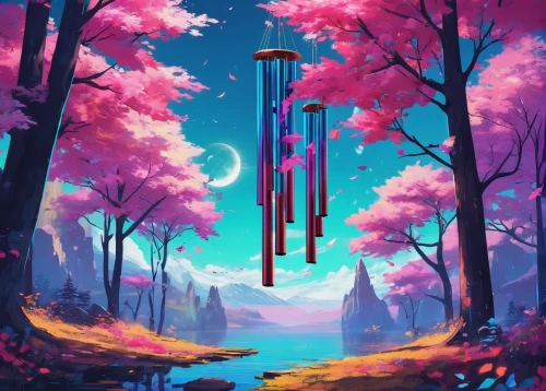 torii,scroll wallpaper,fallen colorful,pillar,fantasy landscape,japanese sakura background,4k wallpaper,would a background,wallpaper,aesthetic,beacon,wallpaper roll,wooden pole,sakura background,game art,spire,swords,mushroom landscape,futuristic landscape,hanged man,Conceptual Art,Daily,Daily 21