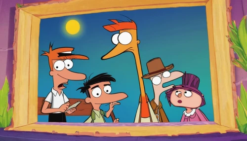 goofy,caper family,comic frame,pinocchio,template,framed,halloween frame,ostriches,storks,chicken run,counting frame,beautiful frame,treasure hunt,river pines,cartoon forest,children's background,johnny jump up,picture puzzle,bird frame,retro cartoon people,Illustration,Retro,Retro 02