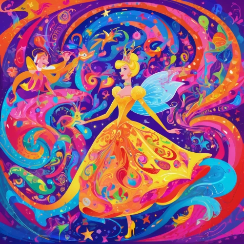 fairy galaxy,whirling,colorful foil background,fairy world,dancer,colorful background,psychedelic art,rosa 'the fairy,fairy dust,mermaid background,fantasia,colorful tree of life,hoop (rhythmic gymnastics),background colorful,faerie,colorful spiral,fairy queen,colorful doodle,twirling,twirl,Conceptual Art,Oil color,Oil Color 23