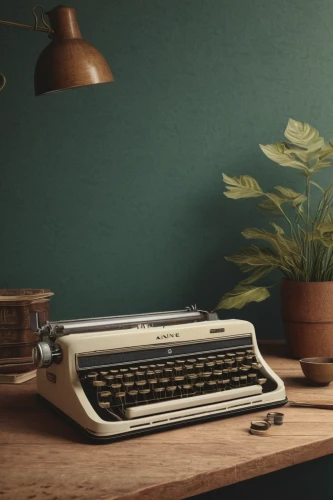 vintage anise green background,writing desk,type w108,typewriting,type w126,vintage background,typewriter,writing accessories,vintage wallpaper,type w110,learn to write,type w116,type w123,vintage theme,type w 105,wooden desk,content writing,retro styled,writing instrument accessory,writer,Illustration,Realistic Fantasy,Realistic Fantasy 11