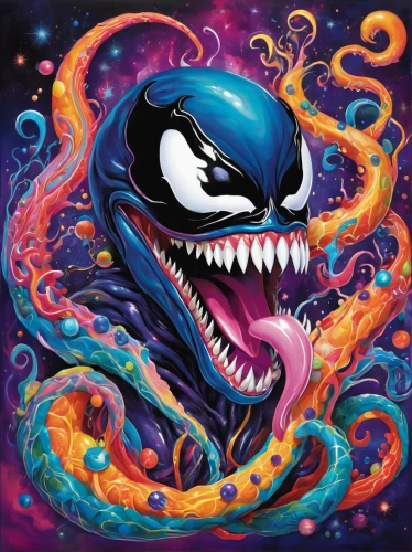 venom,venomous,orca,sea devil,killer whale,cuthulu,dolphin-afalina,thunder snake,toothed whale,anglerfish,manta,stitch,blue snake,dolphin background,kraken,yo-kai,road dolphin,manta-a,manta - a,venomous snake,Illustration,Abstract Fantasy,Abstract Fantasy 13