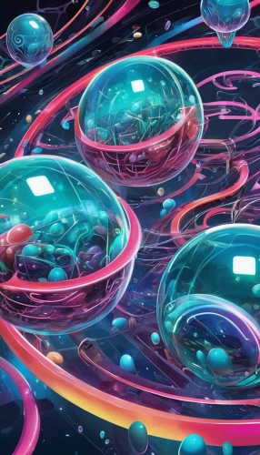 spheres,cosmos field,orbitals,molecules,atoms,sci fiction illustration,soap bubbles,liquid bubble,torus,cosmos,wormhole,electrons,cellular,atom nucleus,playmat,glass balls,soap bubble,inflates soap bubbles,electron,cyberspace,Conceptual Art,Sci-Fi,Sci-Fi 24