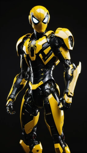 kryptarum-the bumble bee,bumblebee,yellow jacket,cinema 4d,3d model,wasp,electro,actionfigure,stud yellow,aa,3d figure,3d rendered,yellow and black,scorpion,3d render,minibot,3d man,bolt-004,marvel figurine,3d modeling,Illustration,American Style,American Style 11