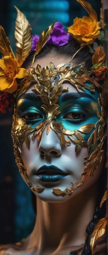 venetian mask,masquerade,gold mask,golden mask,the carnival of venice,masque,headdress,mask,headpiece,tribal masks,hanging mask,light mask,masks,gold crown,feather headdress,fractalius,ffp2 mask,masked,painted lady,anonymous mask,Photography,Artistic Photography,Artistic Photography 08