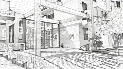 3d rendering,archidaily,core renovation,japanese architecture,wireframe graphics,school design,prefabricated buildings,kirrarchitecture,daylighting,hoboken condos for sale,house drawing,urban design,an apartment,garden design sydney,eco-construction,appartment building,elphi,architect plan,dormitory,apartment house,Design Sketch,Design Sketch,Hand-drawn Line Art