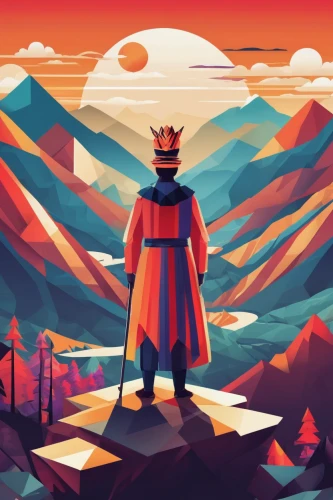 samurai,mongolia,samurai fighter,game illustration,mountain guide,the wanderer,guards of the canyon,mongolian,roman soldier,nepal,king ortler,conquistador,kingdom,king arthur,genghis khan,wanderer,low poly,pilgrim,sentinel,knight,Illustration,Vector,Vector 17