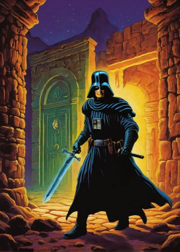 vader,darth vader,cg artwork,darth wader,jedi,hall of the fallen,lightsaber,luke skywalker,portal,dark side,sw,solo,maul,star wars,wall,imperial,starwars,lando,guards of the canyon,clone jesionolistny,Conceptual Art,Sci-Fi,Sci-Fi 14