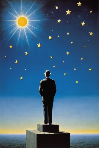 astronomer,astronomers,the stars,skywatch,surrealism,el salvador dali,celestial phenomenon,surrealistic,astronomy,the universe,astronomical,silhouette of man,guiding light,enlightenment,donald trump,cosmos,self-determination,moon and star background,celestial body,star sky,Art,Artistic Painting,Artistic Painting 06