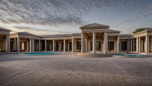 marble palace,egyptian temple,mansion,greek temple,luxury home,mortuary temple,luxury property,thermal bath,landscape designers sydney,ancient greek temple,landscape design sydney,doric columns,thermae,pool house,qasr al watan,qasr azraq,colonnade,persian architecture,pillars,luxury real estate