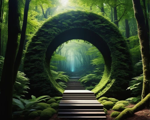 the mystical path,green forest,stargate,tunnel of plants,forest path,heaven gate,aaa,enchanted forest,fairytale forest,japan landscape,winding steps,holy forest,forest of dreams,fairy forest,plant tunnel,portals,germany forest,japan garden,the way of nature,forest landscape,Photography,Fashion Photography,Fashion Photography 09