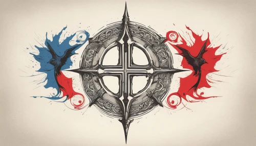 wind rose,compass rose,triquetra,heraldic shield,pentacle,heraldic,shield,compass,the order of the fields,polarity,pentagram,runes,alliance,heraldry,symmetric,anchors,ship's wheel,iron cross,artifact,templar,Illustration,Paper based,Paper Based 26