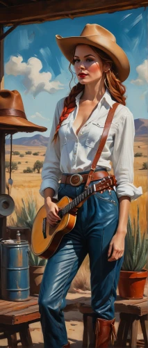 country-western dance,woman playing,banjo player,american frontier,countrygirl,connie stevens - female,itinerant musician,slide guitar,woman holding gun,stagecoach,guitar player,stringed instrument,cowgirls,cowboy bone,country song,violin woman,western,cowgirl,pioneertown,world digital painting,Photography,General,Fantasy