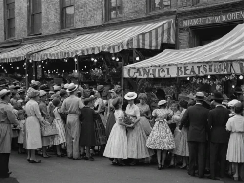 1900s,july 1888,principal market,1905,market introduction,the victorian era,large market,vendors,1906,1920s,1950s,the market,annual fair,market stall,kefermarkt,1921,vaudeville,market,1940s,street fair,Photography,Black and white photography,Black and White Photography 13