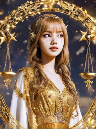goddess of justice,solar,mary-gold,golden candlestick,ice princess,golden apple,queen of the night,lady justice,figure of justice,christmas angel,golden crown,fairy queen,aphrodite,justitia,mt seolark,priestess,golden wreath,fire angel,the snow queen,zodiac sign libra