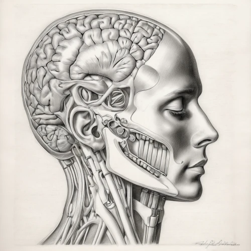 anatomical,biomechanical,human head,cybernetics,medical illustration,human anatomy,the human body,human body anatomy,cerebrum,body-mind,medical imaging,human body,brainy,humanoid,scull,neurath,brain,receptor,medical radiography,neural,Illustration,Black and White,Black and White 30