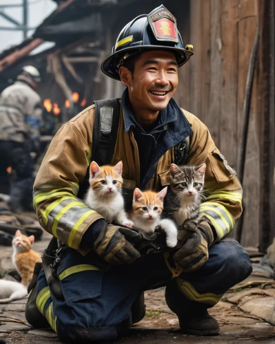 firefighters,volunteer firefighter,firefighter,volunteer firefighters,fire fighters,rescuers,firemen,rescue alley,fire fighter,fireman's,fireman,chinese pastoral cat,rescue,first responders,kittens,lucky cat,rescue workers,fire-fighting,firefighting,fire service,Photography,General,Natural