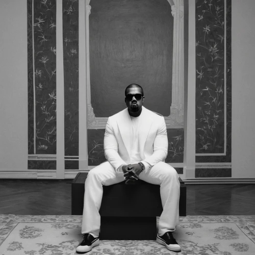 the throne,throne,a black man on a suit,king,boss,the ruler,partition,lust for life,armchair,mogul,seated,album cover,goat,black man,royalty,boardroom,class,black businessman,meditating,levels,Photography,Black and white photography,Black and White Photography 05