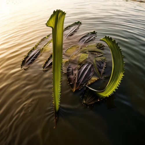 aquatic plant,water lily leaf,aquatic plants,water lily bud,giant water lily bud,lotus leaf,cattail,lily pad,water lilly,feather on water,pond turtle,bulrush,water snake,cattails,lotus on pond,green algae,broadleaf pond lily,large water lily,pond lily,crocodile tail,Realistic,Landscapes,Serene Blooms