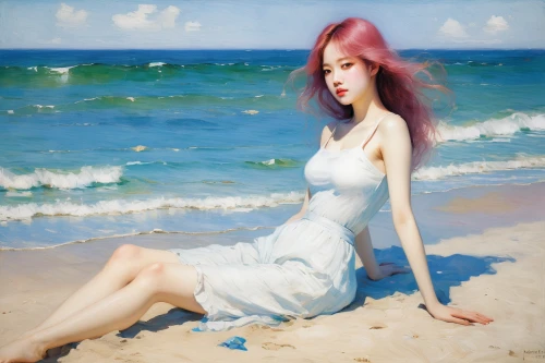 beach background,busan sea,sea breeze,the sea maid,seashore,sea-shore,mermaid background,beach scenery,sea ocean,pink beach,sea,girl on the dune,mermaid,seaside,by the sea,sea landscape,beach landscape,dream beach,beautiful beach,the sea,Art,Classical Oil Painting,Classical Oil Painting 44