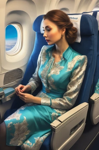 china southern airlines,flight attendant,stewardess,airplane passenger,air new zealand,airline travel,uzbekistan,aircraft cabin,travel woman,bussiness woman,teal blue asia,woman sitting,tashkent,air travel,polish airline,aerospace manufacturer,jetblue,iranian,world travel,twinjet,Illustration,Paper based,Paper Based 11