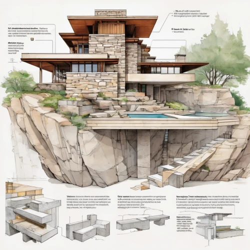 cliff dwelling,maya civilization,quarry stone,tuff stone dwellings,exposed concrete,asian architecture,eco-construction,building material,palace of knossos,archidaily,landscape design sydney,architect plan,building materials,japanese architecture,architecture,modern architecture,reinforced concrete,outdoor structure,building structure,concrete construction,Unique,Design,Infographics