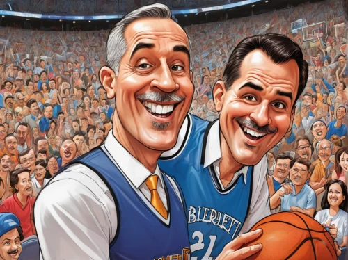 caricature,march madness,nba,basketball officials,cartoon people,sports game,prostate cancer awareness,net sports,basketball autographed paraphernalia,hound dogs,cartoon,wisconsin,basketball,bluegrass,toons,sports,ball sports,championship,sports center for the elderly,animated cartoon,Illustration,Abstract Fantasy,Abstract Fantasy 23