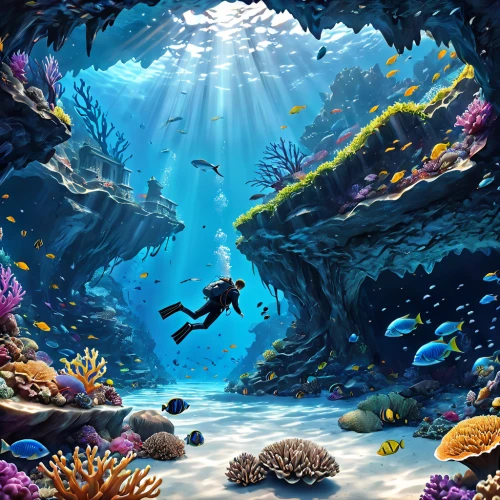 underwater landscape,underwater background,ocean floor,coral reef,underwater diving,undersea,underwater world,ocean underwater,coral reefs,sea life underwater,underwater playground,under the sea,aquatic life,underwater oasis,under sea,scuba diving,deep sea diving,marine life,deep sea,the bottom of the sea,Anime,Anime,General