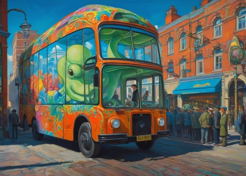 trolley bus,city bus,man first bus 1916,first bus 1916,english buses,trolleybus,street car,trolleybuses,routemaster,double-decker bus,red bus,dennis dart,bus,fuller's london pride,stagecoach,omnibus,trolley,tram,city tour,buses,Art,Classical Oil Painting,Classical Oil Painting 27