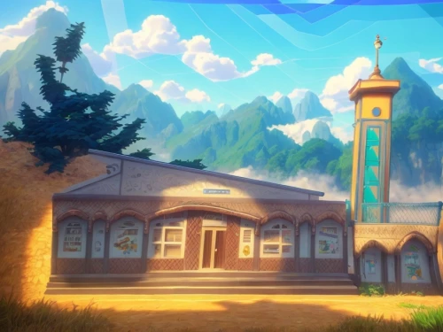 backgrounds,studio ghibli,meteora,railroad station,oktoberfest background,train station,owl background,mountain station,train depot,the train station,darjeeling,background images,birthday banner background,landscape background,riding school,background image,classroom,elementary school,cartoon video game background,mountain settlement,Common,Common,Cartoon