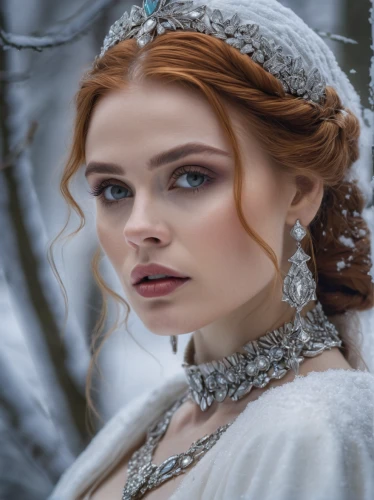 the snow queen,white rose snow queen,suit of the snow maiden,bridal jewelry,bridal clothing,ice queen,bridal accessory,victorian lady,ice princess,celtic queen,cinderella,celtic woman,romantic look,bridal veil,romantic portrait,white winter dress,winter rose,faery,bridal,fairy tale character,Photography,General,Natural