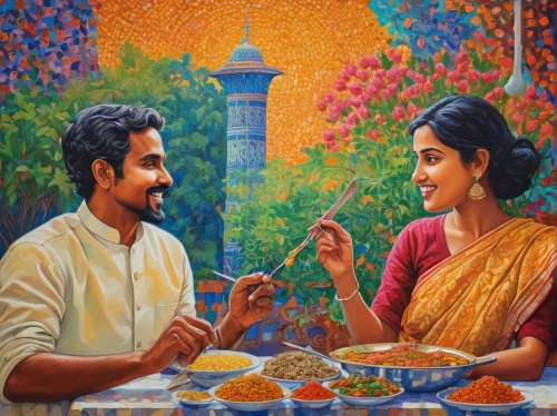 maharashtrian cuisine,oil painting on canvas,rajasthani cuisine,punjabi cuisine,indian art,south indian cuisine,tamil food,rangoli,panipuri,kerala,pongal,oil painting,jhal muri,sri lankan cuisine,mehendi,diwali,diwali festival,khokhloma painting,makki di roti,indian cuisine,Conceptual Art,Daily,Daily 31