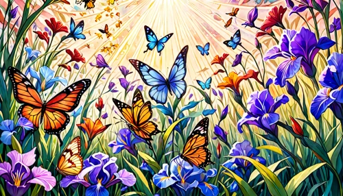butterfly background,moths and butterflies,butterflies,butterfly floral,ulysses butterfly,blue butterfly background,butterfly clip art,rainbow butterflies,blue butterflies,chasing butterflies,abundance,easter background,flower painting,butterfly day,butterfly effect,passion butterfly,flower nectar,flower background,spring background,springtime background,Anime,Anime,General