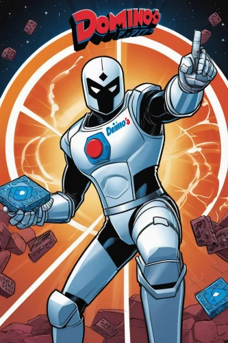 dominoes,compans-cafarelli,dornodo,dormobile,butomus,diamondoid,magneto-optical disk,dominostein,santo domingo,humanoid,robot combat,domra,marvel comics,robot icon,destroy,bot icon,disney baymax,detonator,doomsday,atom,Illustration,American Style,American Style 13