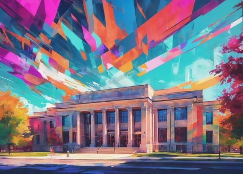 temple fade,colorful facade,colorful city,art museum,panoramical,color fields,art academy,colorful flags,fallen colorful,colorful doodle,kaleidoscope,kaleidoscopic,odessa,digital,colors,kaleidoscope art,metropolis,colorful light,digital illustration,contemporary,Conceptual Art,Daily,Daily 21
