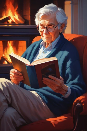 relaxing reading,reading glasses,elderly person,elderly man,read a book,reading,old age,pensioner,elderly lady,older person,grandma,blonde woman reading a newspaper,senior citizen,hygge,retirement,old person,warming,warmth,elderly people,scholar,Conceptual Art,Fantasy,Fantasy 19