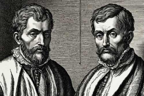 vilgalys and moncalvo,theoretician physician,epicometis,the order of cistercians,engraving,euclid,astronomers,marine scientists,leonardo devinci,rosmarinus,contemporary witnesses,heads of royal palms,marcus aurelius,preachers,barberini,luther,gascon saintongeois,house hevelius,in pairs,pair,Illustration,Black and White,Black and White 27