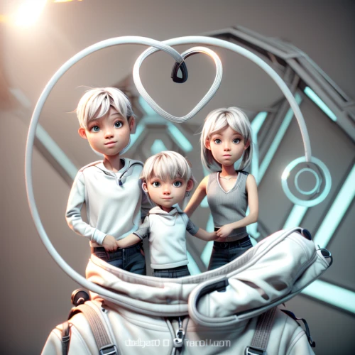 nautical children,porcelain dolls,3d render,little angels,sailors,violin family,designer dolls,3d rendered,kawaii children,marionette,fashion dolls,dolls,vocaloid,3d fantasy,vintage children,silver,children,silver wedding,playset,sphere