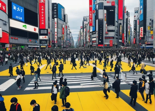 shibuya crossing,shinjuku,shibuya,crosswalk,tokyo,pedestrian crossing,ginza,virtual landscape,virtual world,people walking,tokyo ¡¡,tokyo city,time square,pedestrian zone,japan landscape,osaka,intersection,japan,pedestrian,zebra crossing,Illustration,Realistic Fantasy,Realistic Fantasy 12