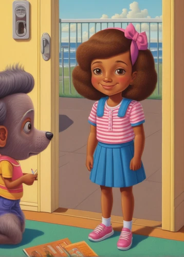 agnes,cute cartoon character,cute cartoon image,little boy and girl,baby and teddy,toy's story,lilo,kids illustration,anthropomorphized animals,children's background,playschool,girl in overalls,clove,monchhichi,the little girl's room,little people,a collection of short stories for children,book illustration,dumbo,childhood friends,Illustration,Retro,Retro 16