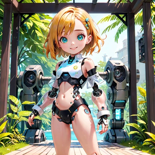 ai,vector girl,mecha,minibot,mech,cyborg,heavy object,sanya,honmei choco,robotic,bot training,vector,honolulu,cybernetics,aqua studio,bolt-004,robotics,mechanical,kotobukiya,aquanaut,Anime,Anime,General