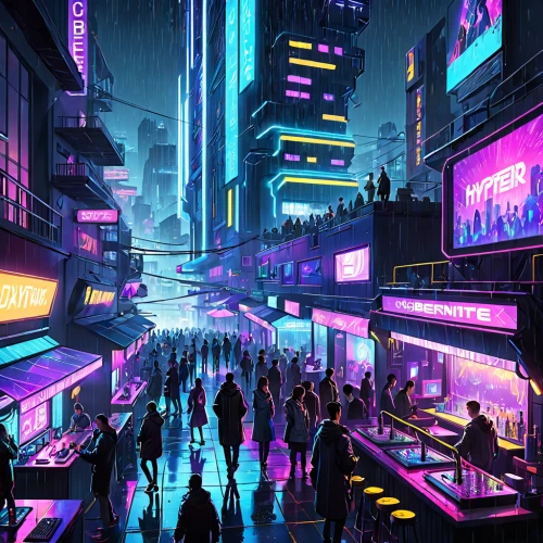 cyberpunk,shinjuku,colorful city,tokyo city,fantasy city,futuristic landscape,cityscape,neon arrows,ultraviolet,tokyo,neon lights,hong kong,futuristic,dystopian,metropolis,shibuya,cyberspace,kowloon,shanghai,dystopia,Anime,Anime,General