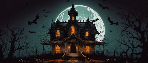 halloween illustration,halloween poster,witch's house,witch house,halloween background,haunted cathedral,the haunted house,halloween scene,halloween and horror,halloween wallpaper,haunted house,halloween border,halloween night,haunted castle,gothic architecture,halloween icons,halloween travel trailer,gothic style,halloween owls,halloween vector character,Art,Classical Oil Painting,Classical Oil Painting 13